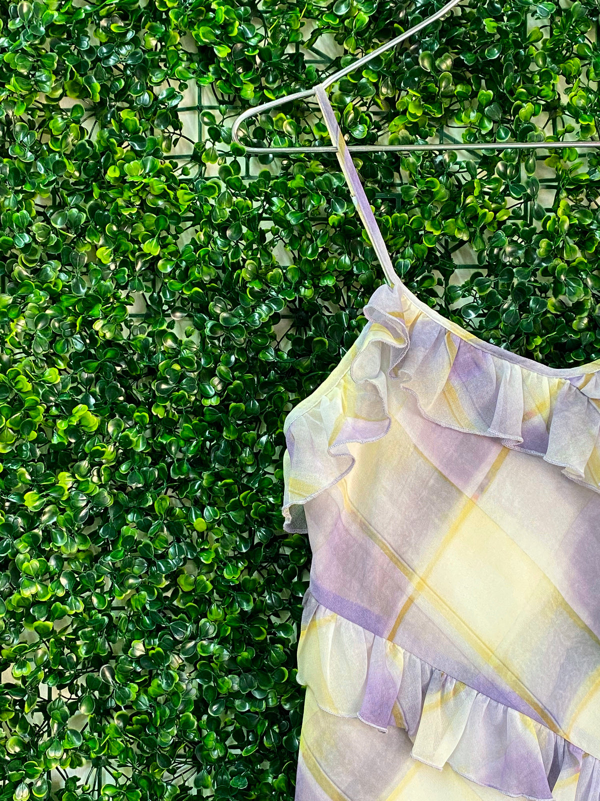 Zara Pastel Ruffle Camisole — detail