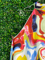 U-STAR Abstract Halter Maxi Dress — detail