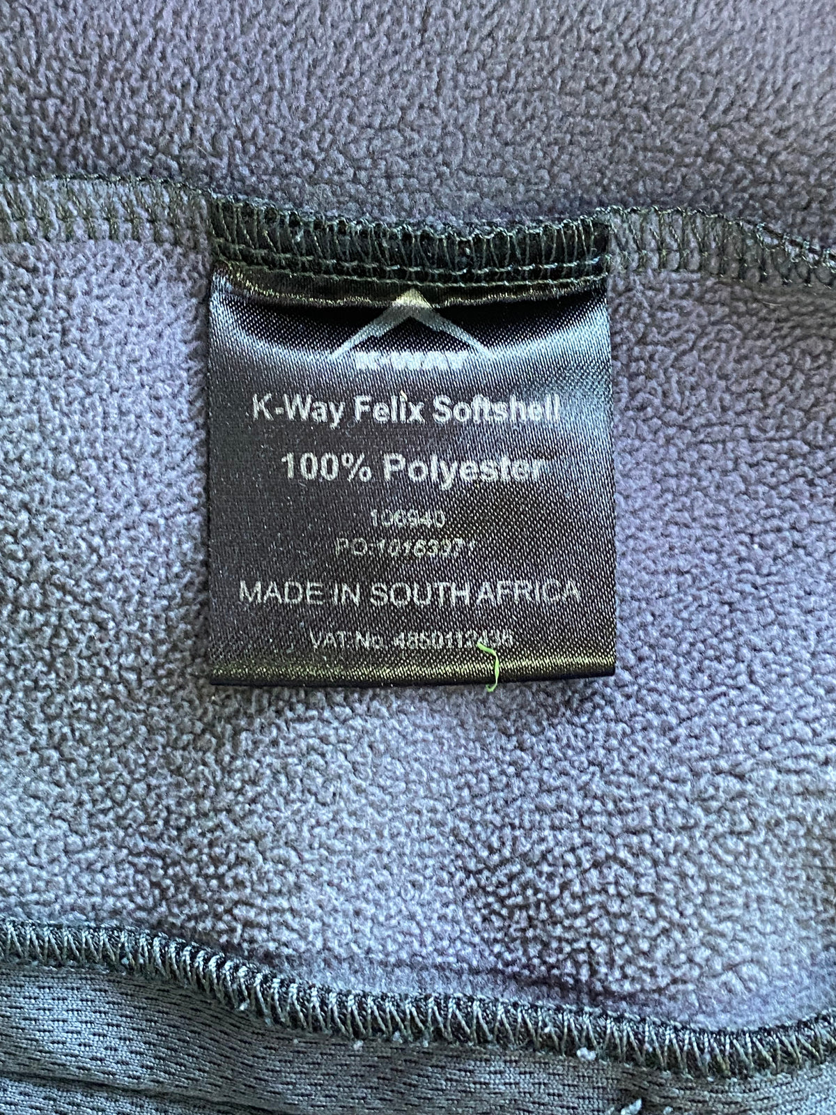 K-Way Black Felix Softshell Jacket — care