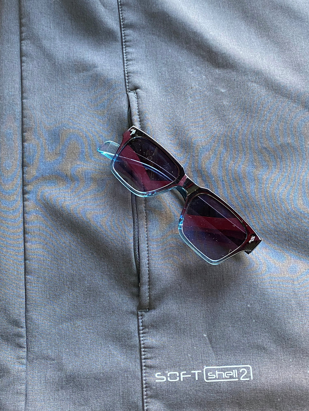 K-Way Black Felix Softshell Jacket — detail