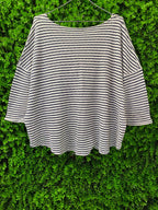 River Island Striped Textured Knit Top