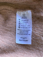 Refinery Beige Fluffy Knit Sweater — care