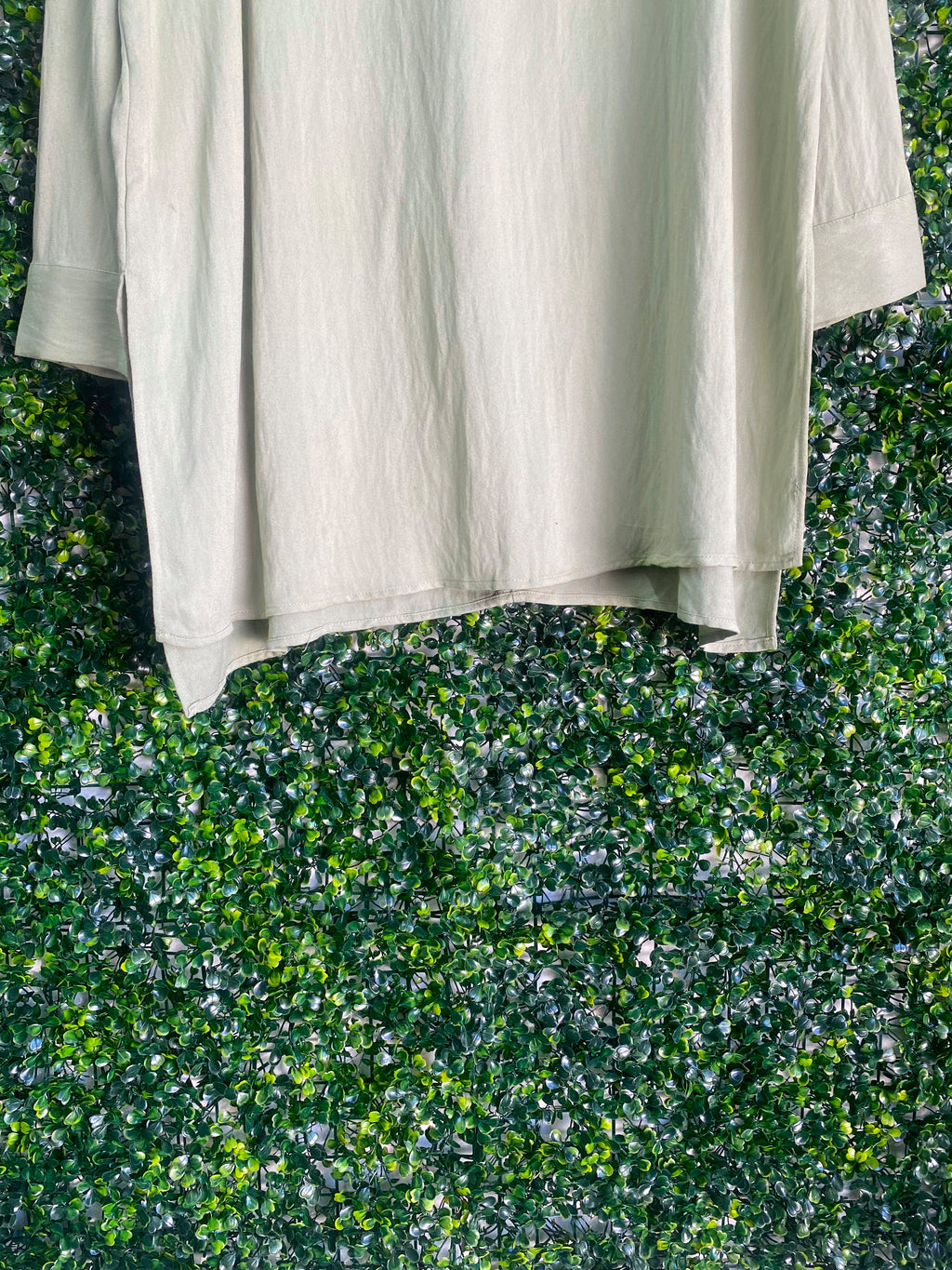 Woolworths Sage Longline Shirt Tunic — detail