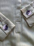 Woolworths Sage Longline Shirt Tunic — detail