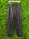 Woolworths Black Pleather Jogger Pants