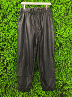 Woolworths Black Pleather Jogger Pants