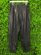 Woolworths Black Pleather Jogger Pants