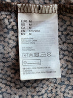 H&M Brown Snake-Print Ruched Maxi Dress — care