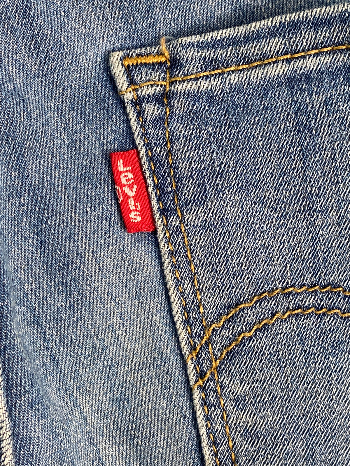 Levi's Mid-Wash Distressed Curvy Skinny Jeans — brand