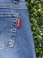 Mamão Verde Blue Crochet-Patch Wide-Leg Jeans — brand_detail