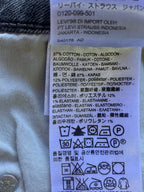Levi's 711 Skinny Charcoal Grey Jeans — care