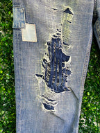 Levi's 507 Distressed Standard-Fit Jeans — detail
