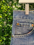 Levi's 507 Distressed Standard-Fit Jeans — detail