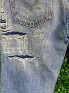 Levi's 507 Distressed Standard-Fit Jeans — detail
