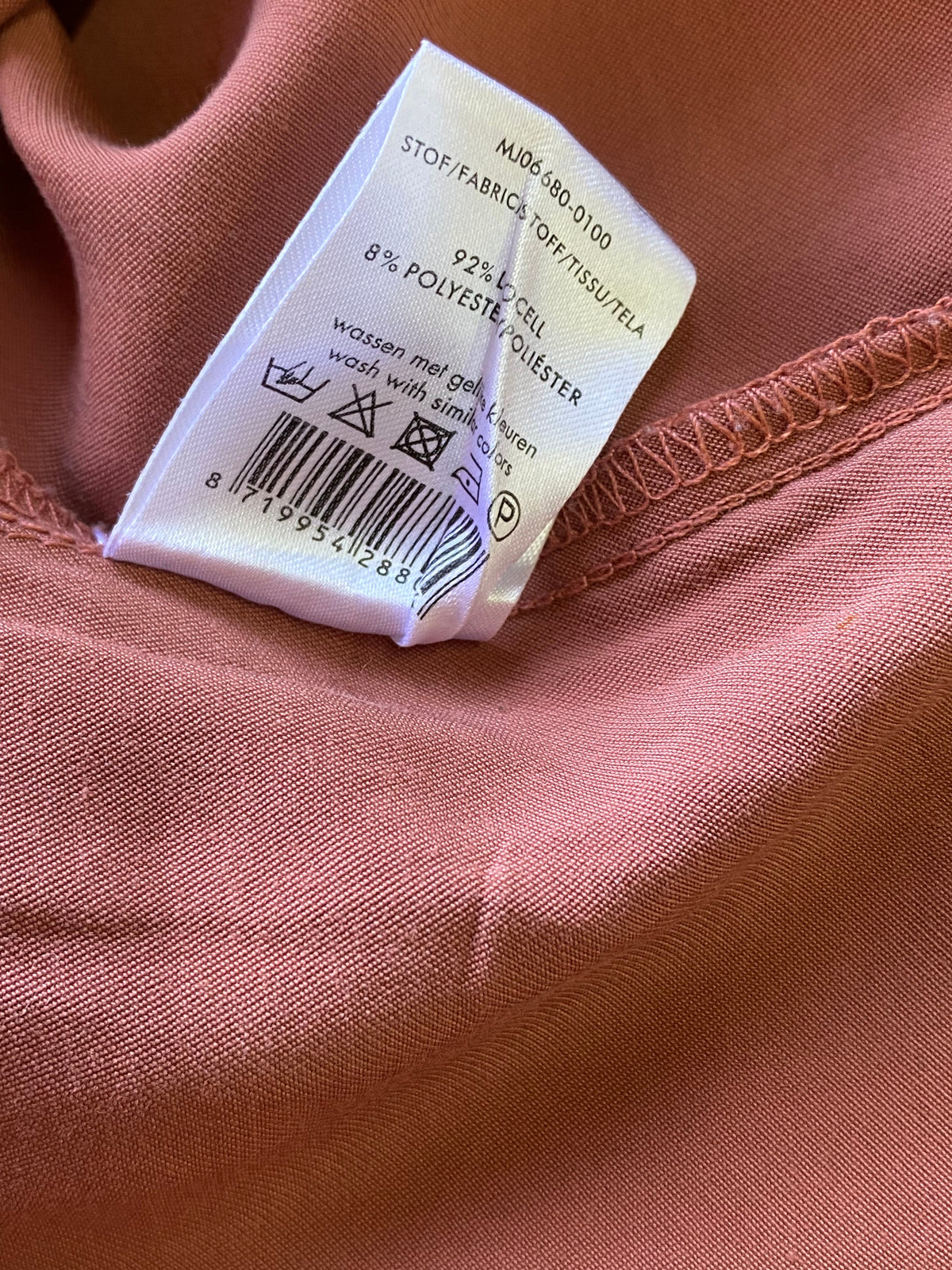 My Jewellery Dusty Rose Ruffle Mini Dress — care