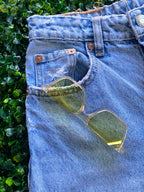 Zara Light-Wash Distressed Straight-Leg Jeans