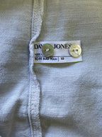 David Jones Ivory Cotton Utility Shirt — care