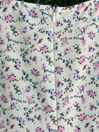 Daily Friday Cream Ditsy Floral Puff-Sleeve Mini Dress — detail