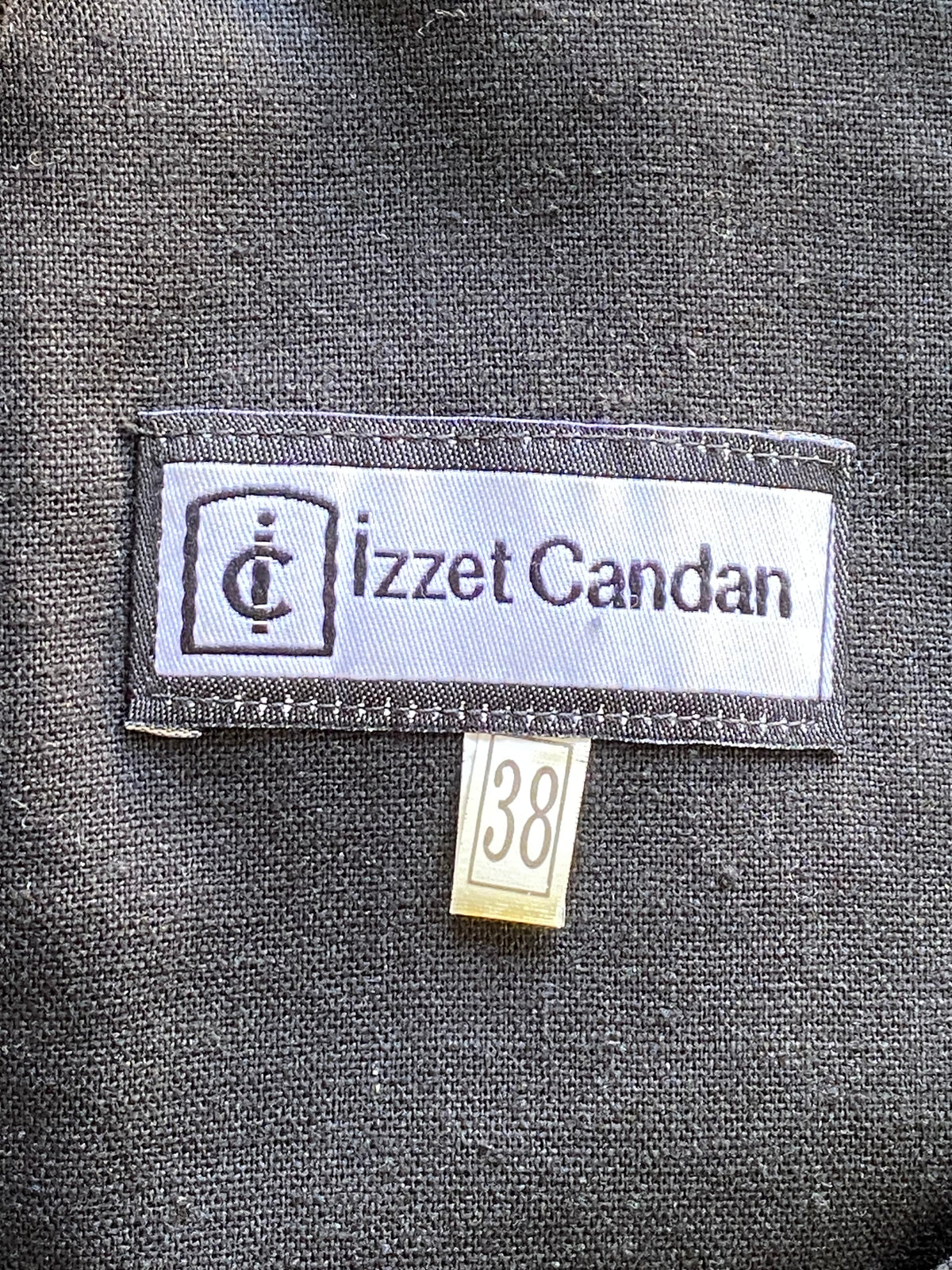 Izzet Candan Black & Cream Floral Lace-Trim Dress — brand