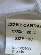 Izzet Candan Black & Cream Floral Lace-Trim Dress — care