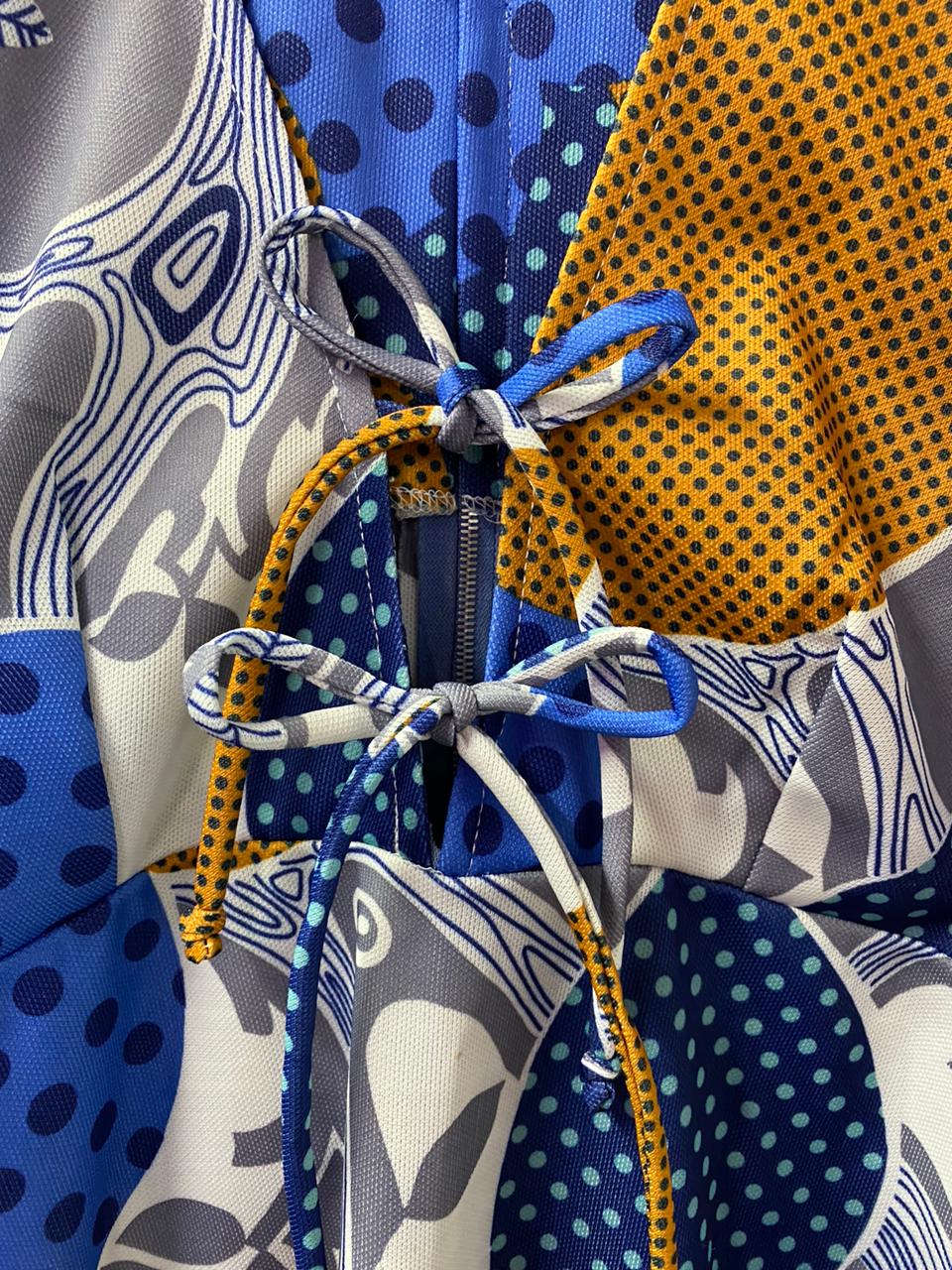Kirsta Mertz Patchwork Print Maxi Dress
