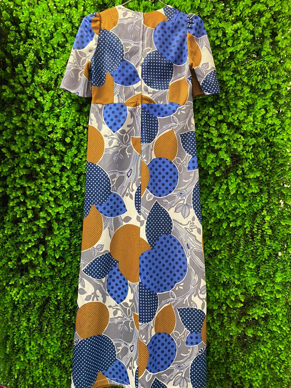 Kirsta Mertz Patchwork Print Maxi Dress