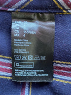 H&M Divided Navy Tartan Pleated Mini Skirt — care