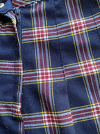 H&M Divided Navy Tartan Pleated Mini Skirt — detail