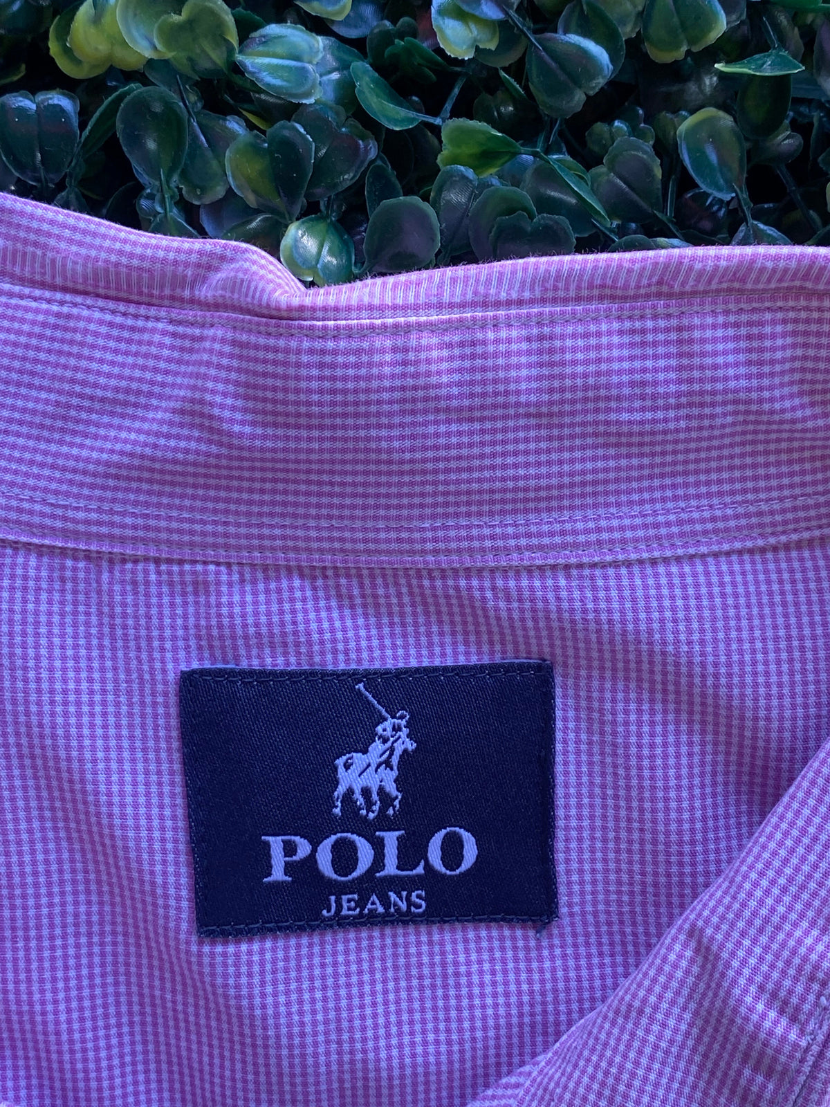 Polo Jeans Pink Micro-Check Cotton Shirt — brand