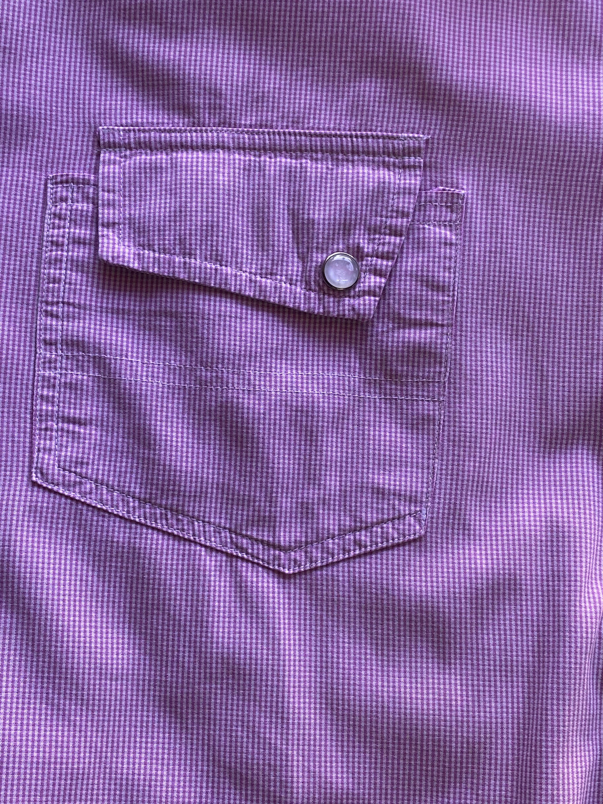 Polo Jeans Pink Micro-Check Cotton Shirt — detail