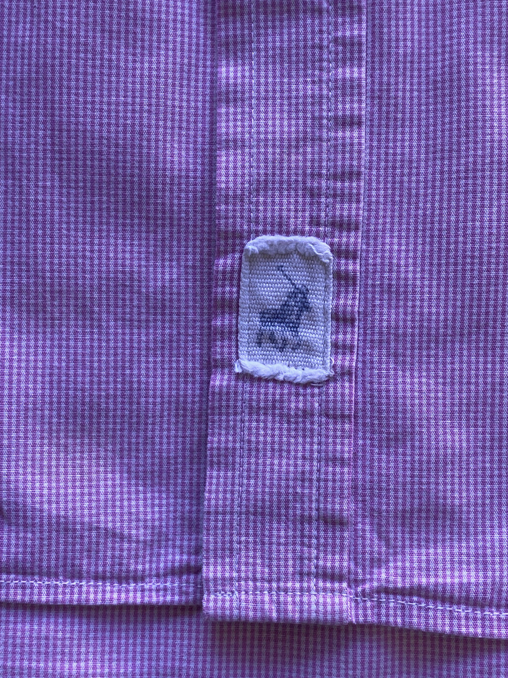 Polo Jeans Pink Micro-Check Cotton Shirt — detail