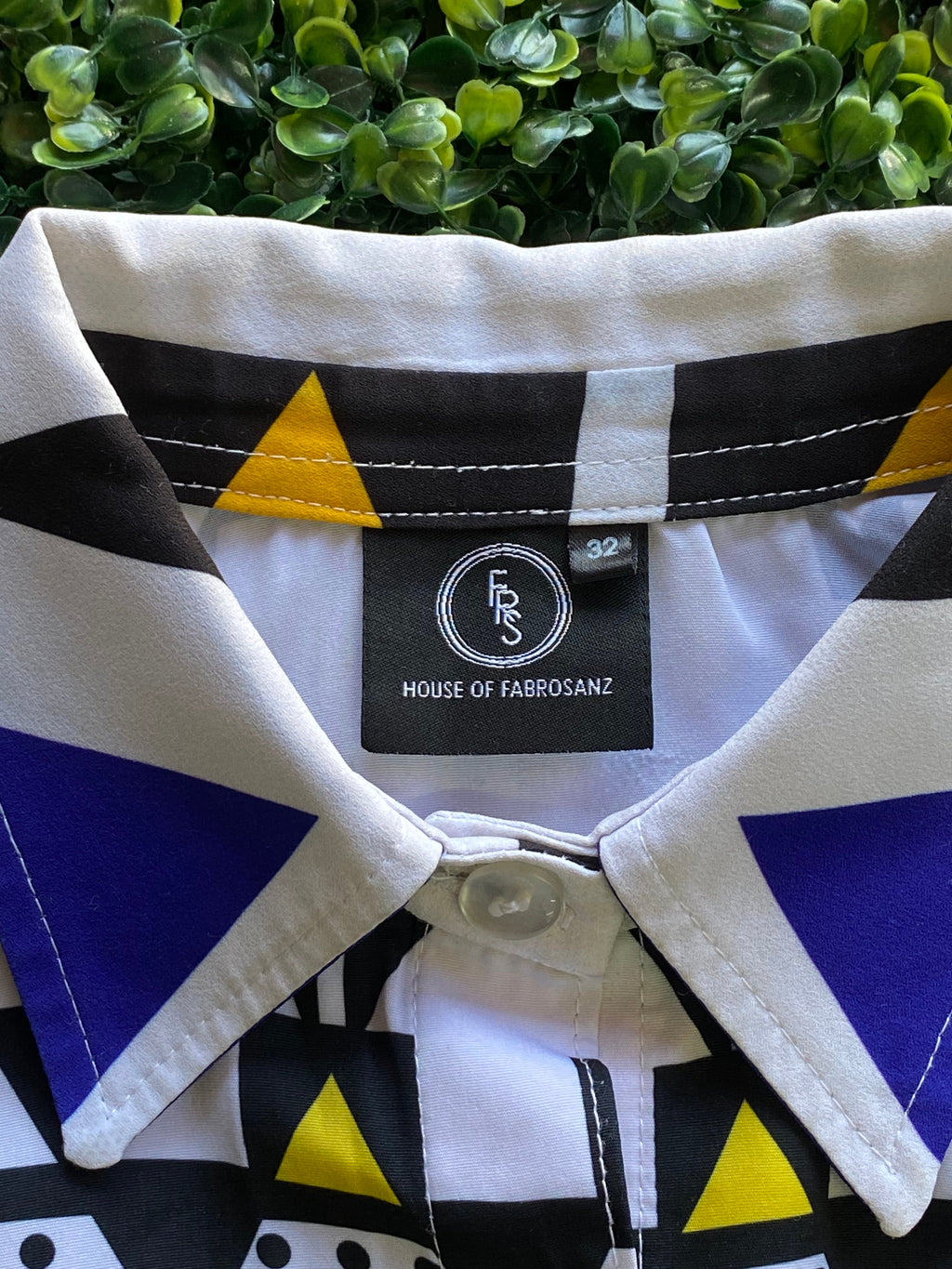 House of Fabrosanz Multicolour Geometric Long-Tail Shirt — brand