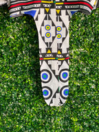 House of Fabrosanz Multicolour Geometric Long-Tail Shirt — detail