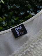 DMF Cream Lace-Trim V-Neck Camisole — brand