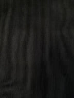 Black Ribbed Cross-Neck Mini Dress