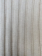 Cream Ribbed Cable Knit Pullover