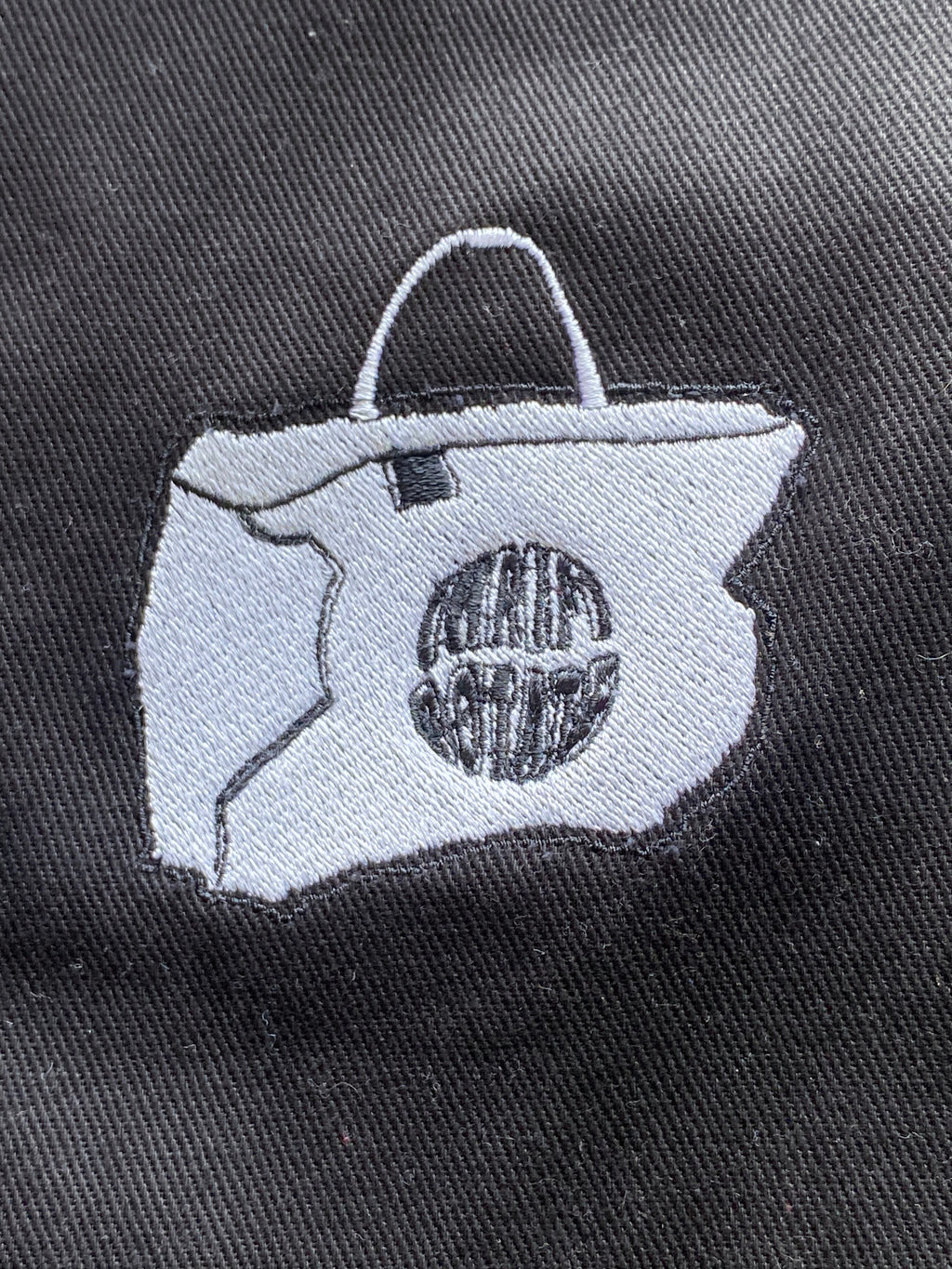 Thrift Rotate Black Cow-Print Collar Zip Jacket — detail