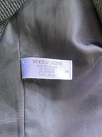 Woolworths Charcoal Military-Style Double-Breasted Jacket — care