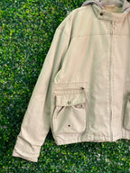 American Era Stone Hooded Utility Jacket — detail