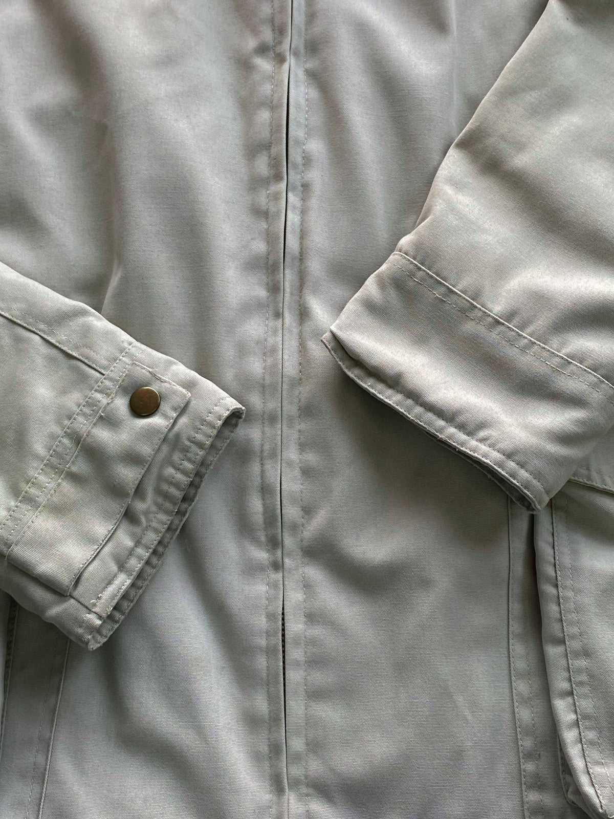American Era Stone Hooded Utility Jacket — detail