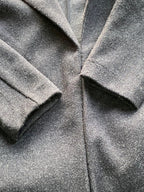 Woolworths Charcoal Longline Open Coat — detail