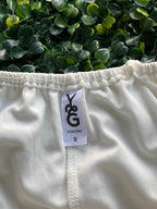 Y&G Foschini Ivory Puff-Sleeve Tiered Mini Dress — brand