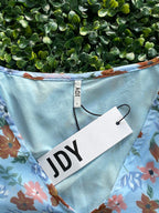 JDY Pale Blue Floral Layered Mini Dress — brand