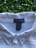 Equinox Pale Blue Stripe Relaxed Tunic Shirt — brand