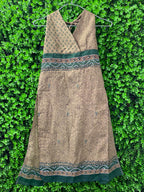 Nomad Earth-Tone Halter Wrap Dress