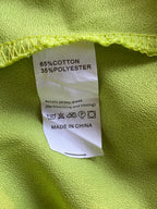 Fashion Wear Lime Ruched Maxi Dress — care