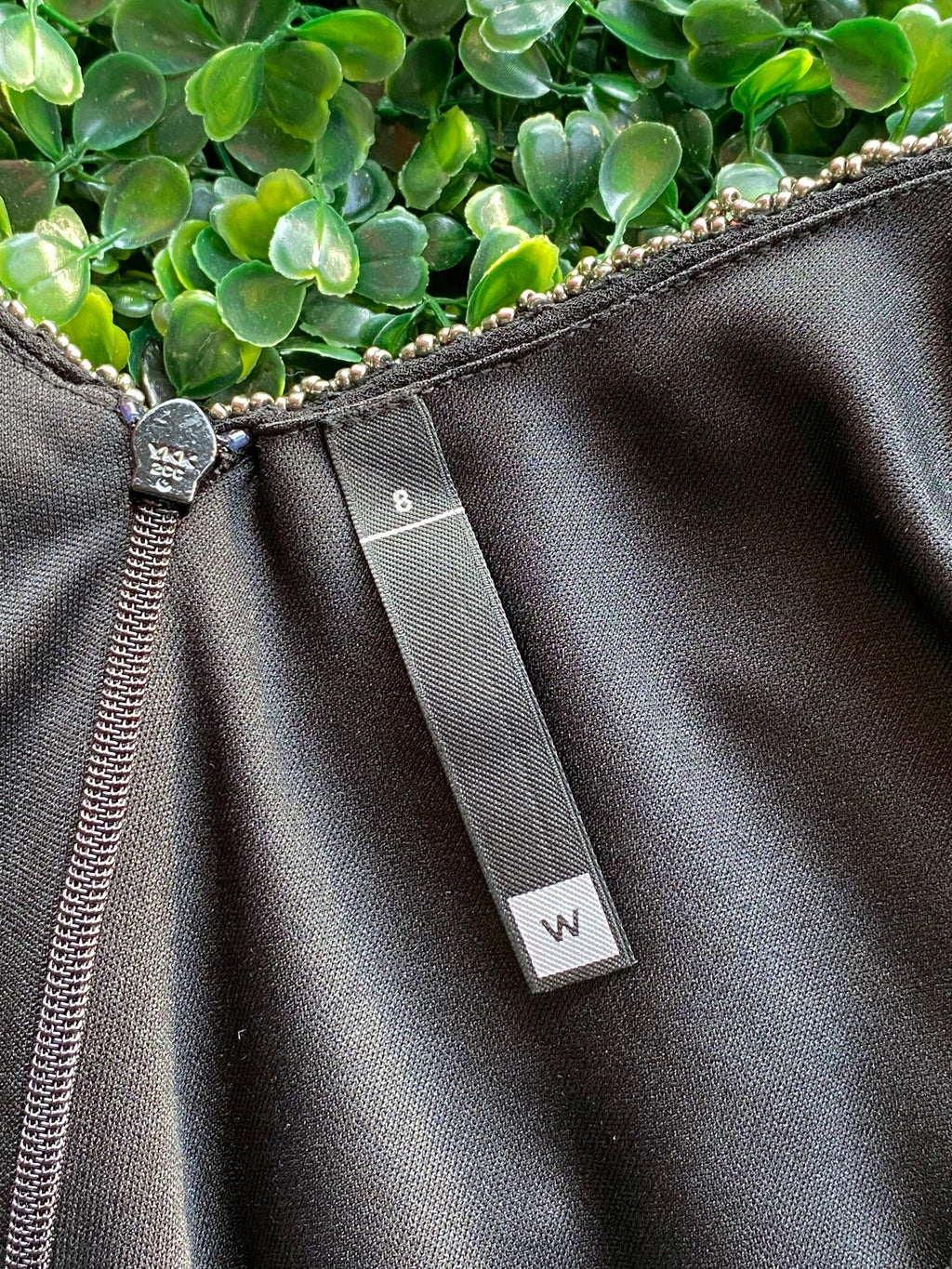 Woolworths Black Beaded Diamond Romper — detail