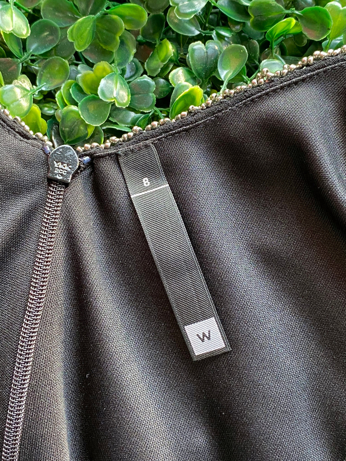 Woolworths Black Beaded Diamond Romper — detail
