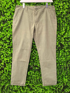 Cotton Poetry Khaki Slim-Leg Pants