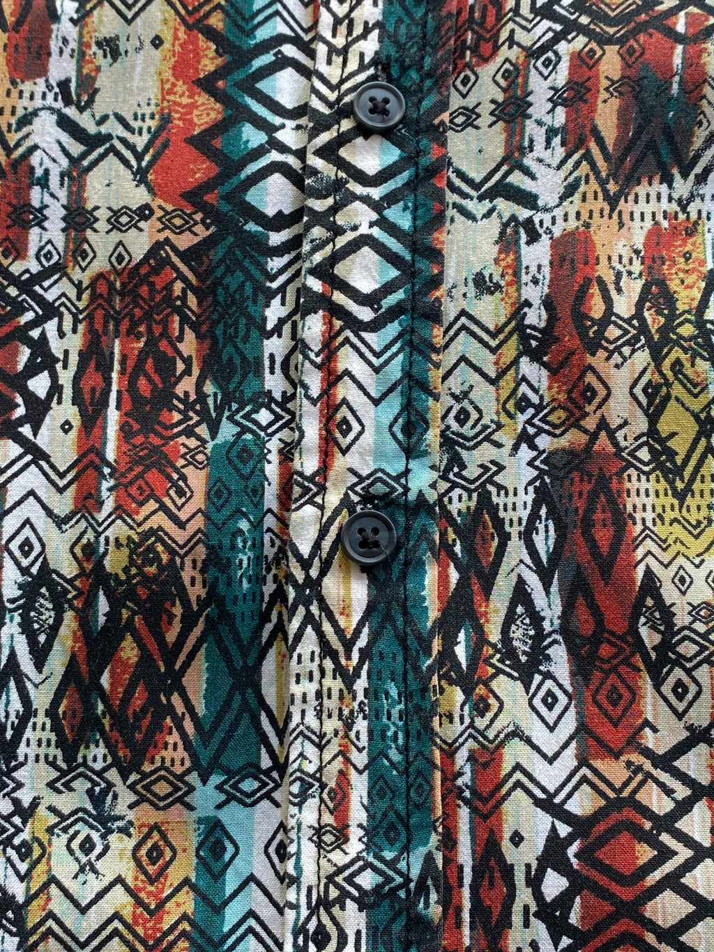 Cotton On Vintage Re-Mastered Geometric Print Shirt — detail